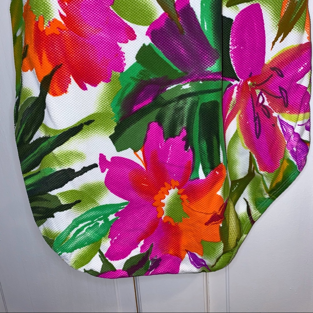 Vintage Floral One Piece Bathing Suit - Picture 6 of 9
